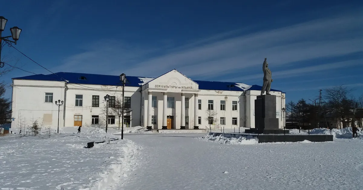 Охотск — вид аэропорта